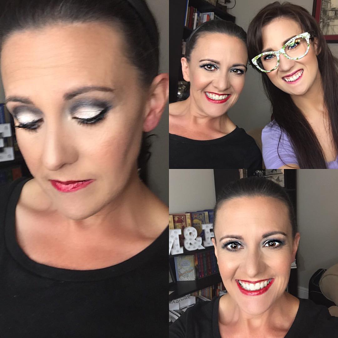 mom makeup and me